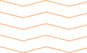 Ilustração de linhas finas e onduladas na cor laranja
